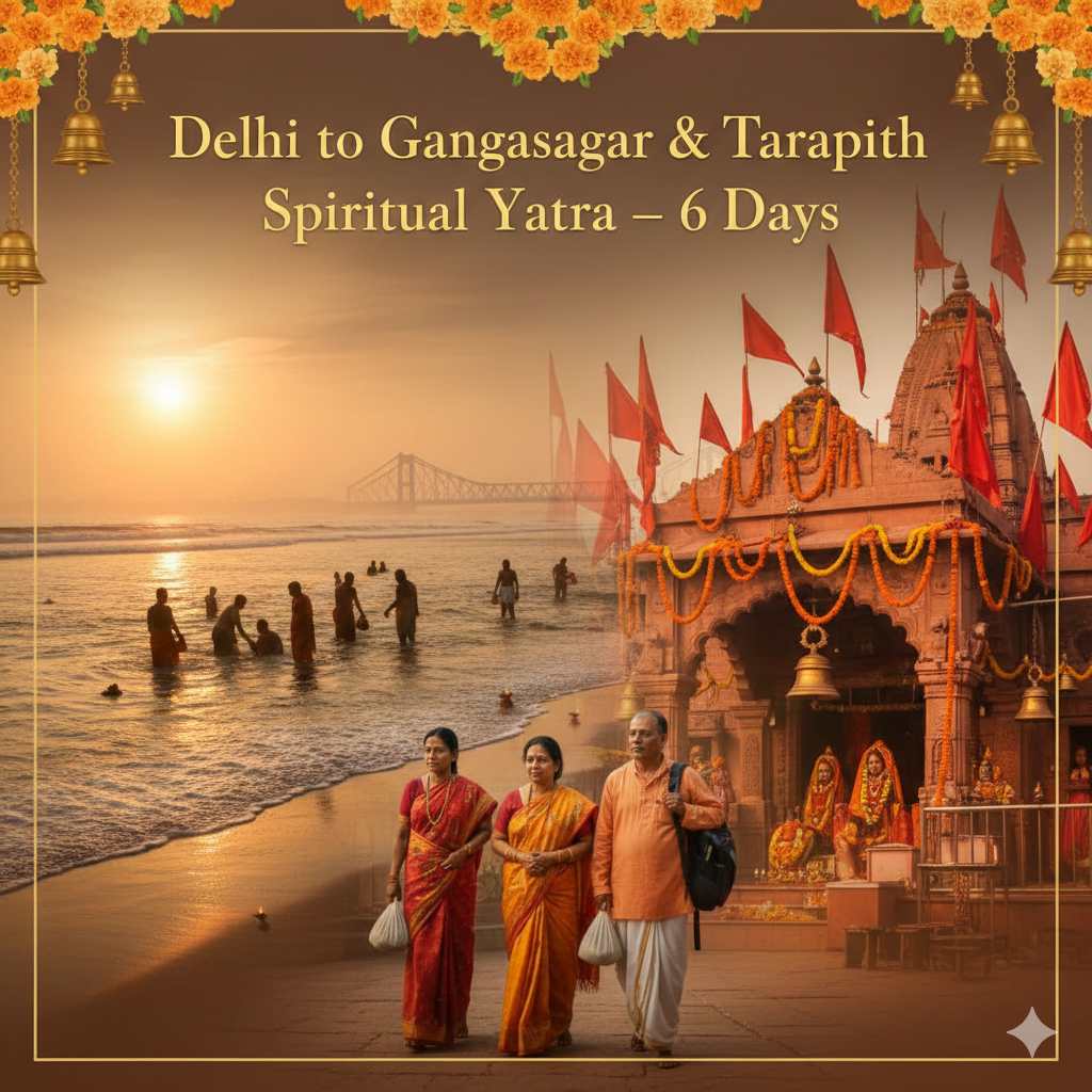 Delhi to Gangasagar & Tarapith Spiritual Yatra – 5/6 Days Divine Experience