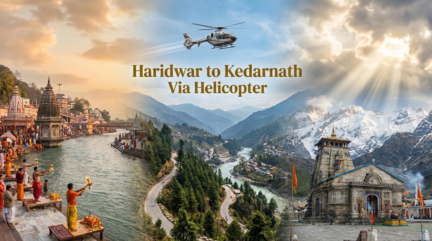 Haridwar to Kedarnath Yatra Via Helicopter (3 Days 2 Nights)